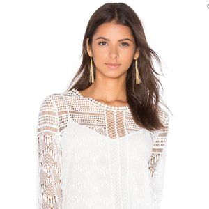 Suncoo lace blouse top size Small NWT from Paris